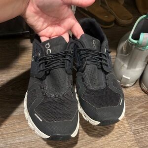 On Running womens Black and White Athletic Shoes
